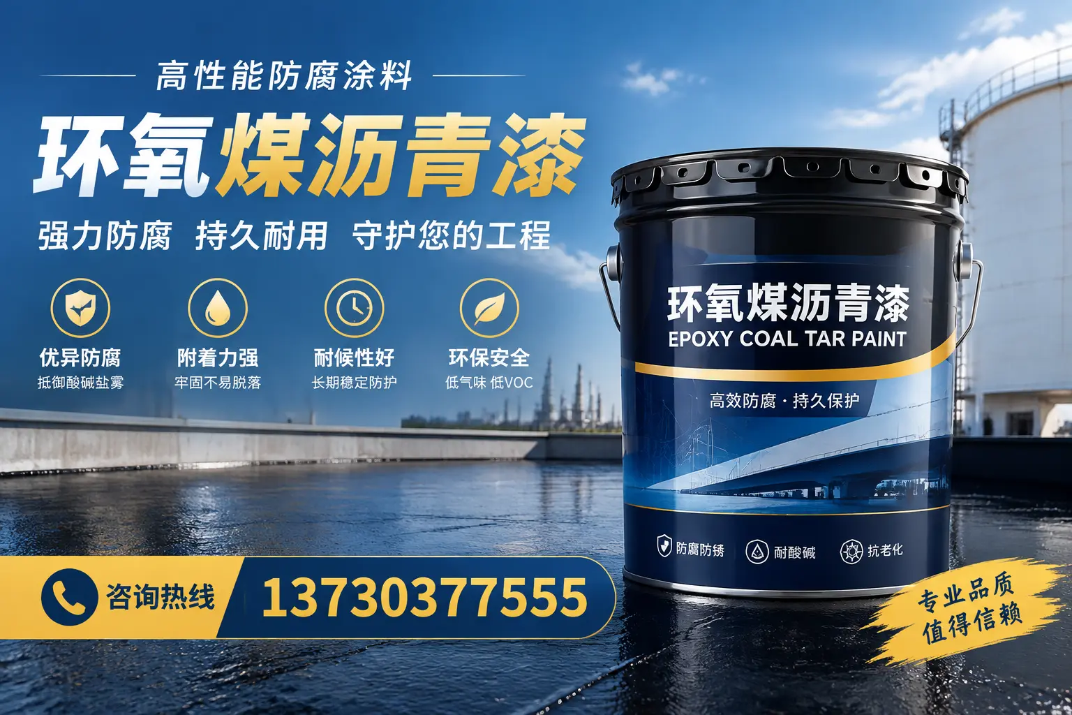 环氧煤沥青漆的耐久性分析，适合沽源的使用场景