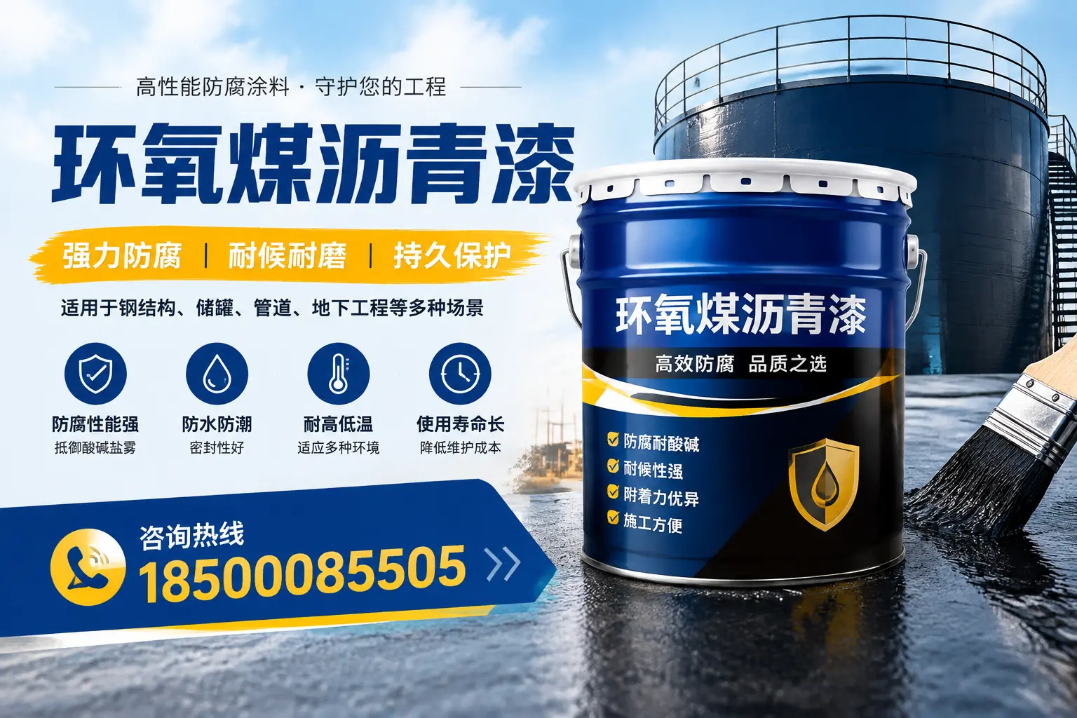 环氧煤沥青漆在工业中的应用，沽源企业的选择